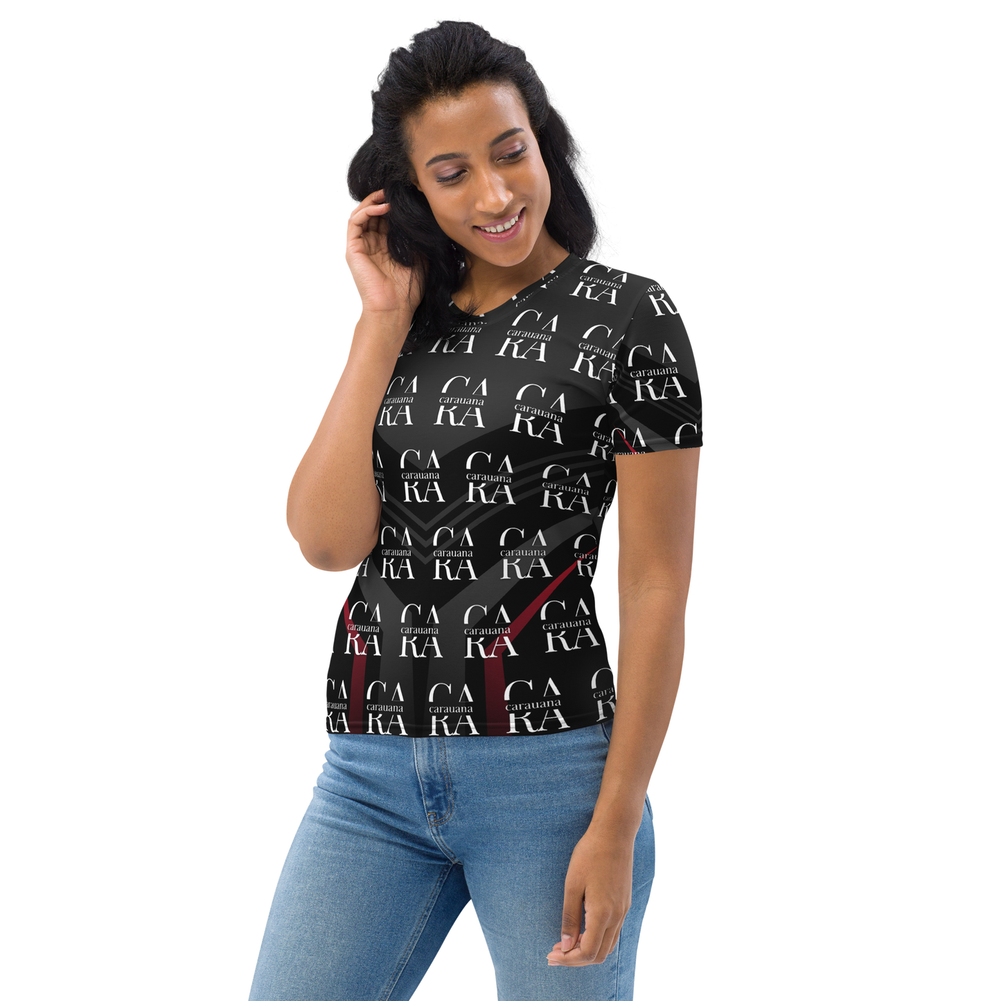 Women's T-shirt black Elegant Carauana Store