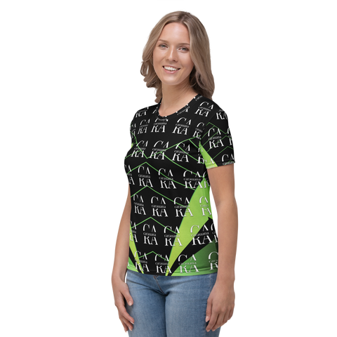 Women's T-shirt black Green