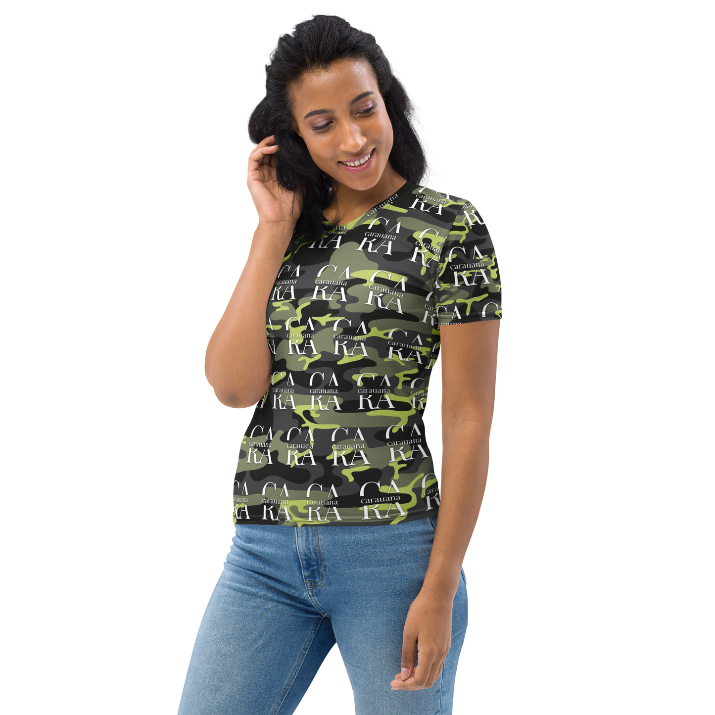 Women's T-shirt Green ARMY Carauana Store