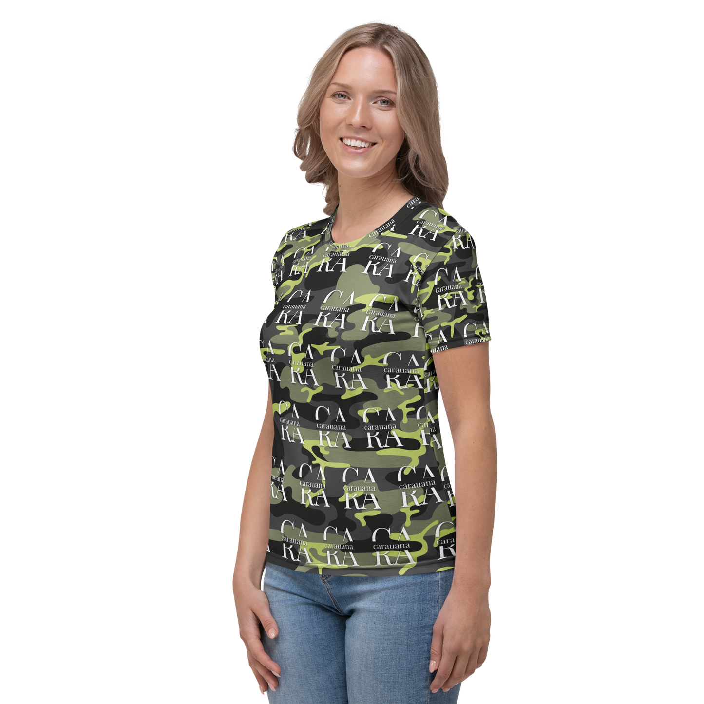 Women's T-shirt Green ARMY Carauana Store