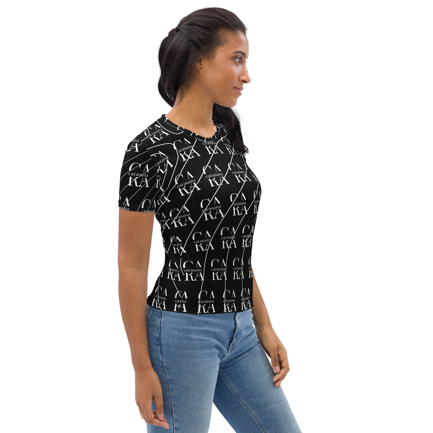Women's T-shirt black LUX Carauana Store