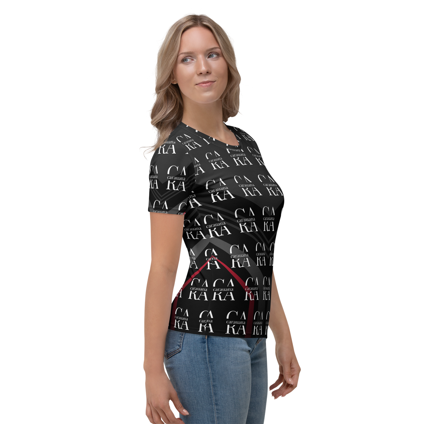 Women's T-shirt black Elegant Carauana Store