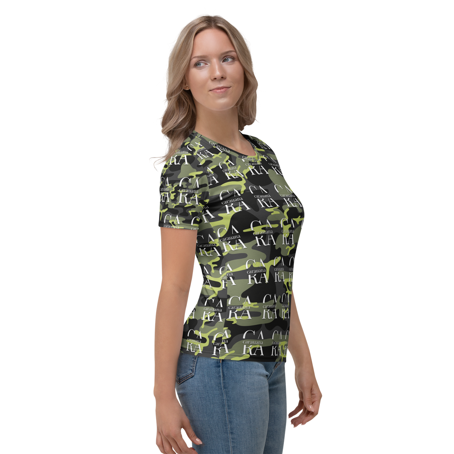 Women's T-shirt Green ARMY Carauana Store