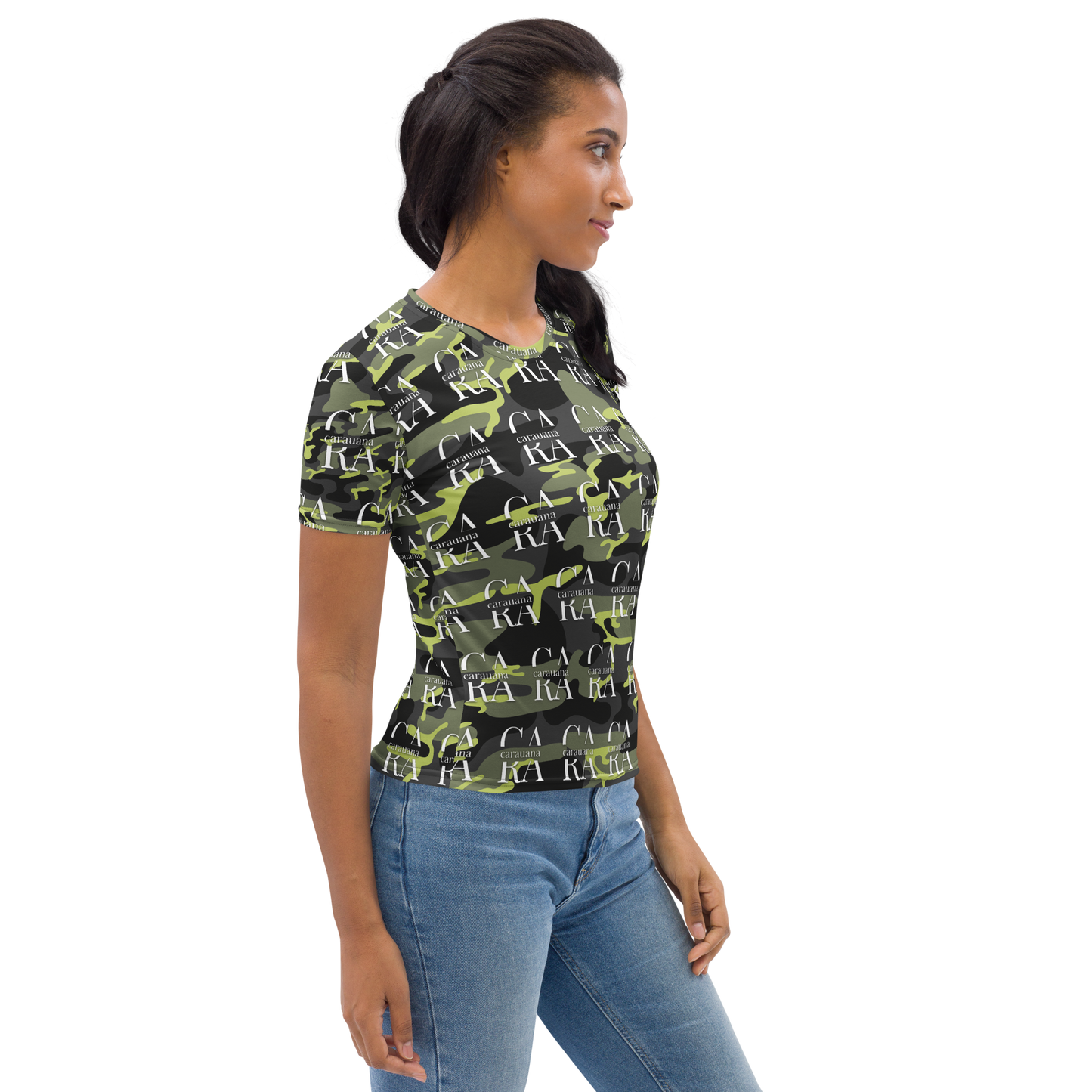 Women's T-shirt Green ARMY Carauana Store