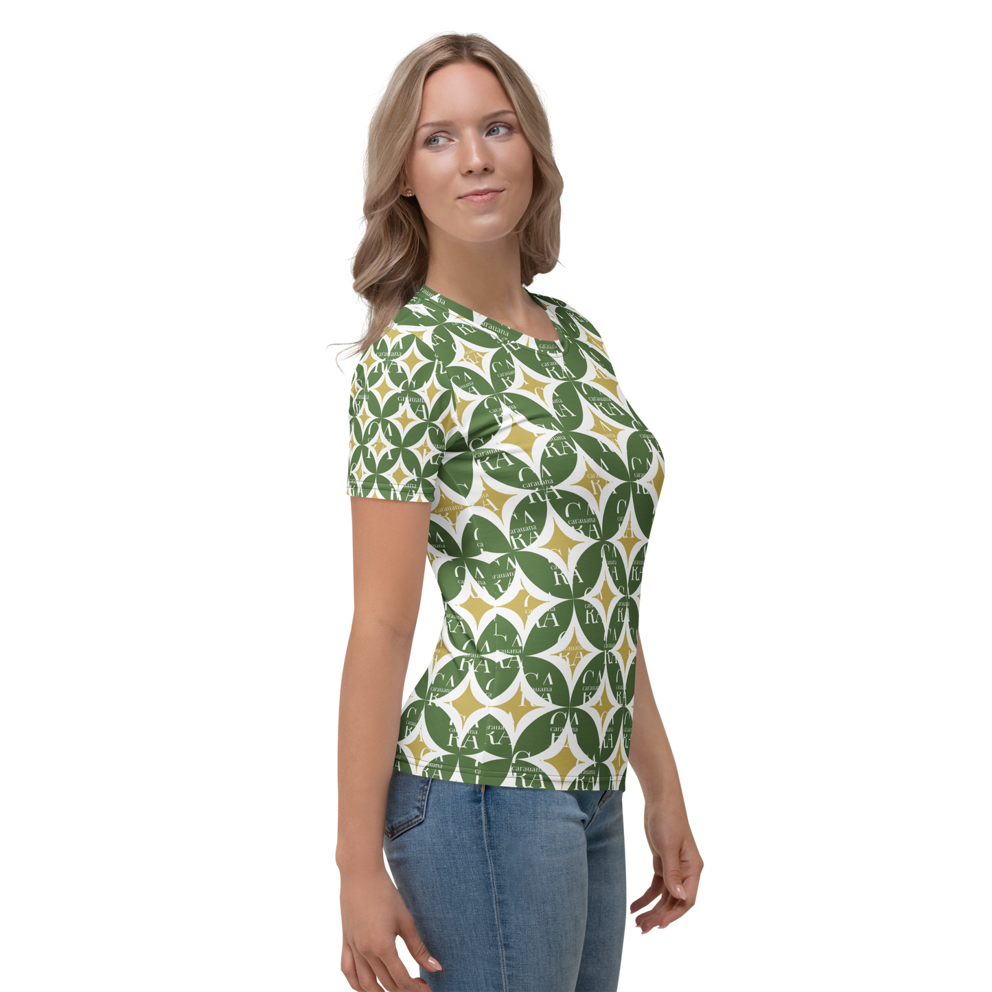 Women's T-shirt Green Pattern Carauana Store