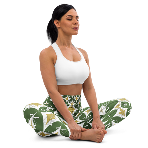 CaRaUaNa Leggings SPORT Pattern Green