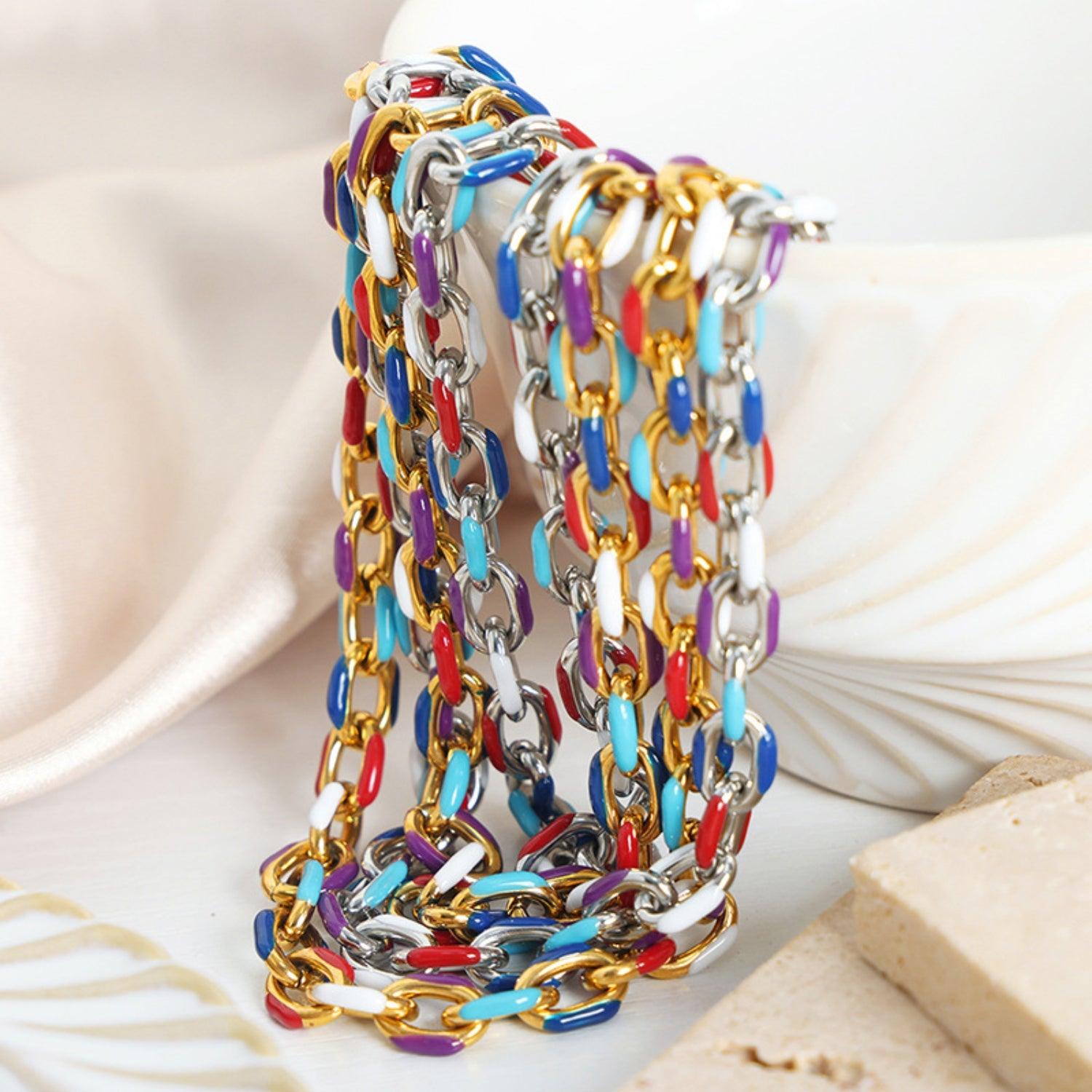 Titanium Steel Oil Drip Chain Bracelet Carauana Store