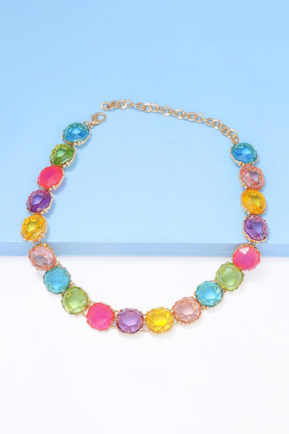 Zinc Alloy Resin Necklace Carauana Store