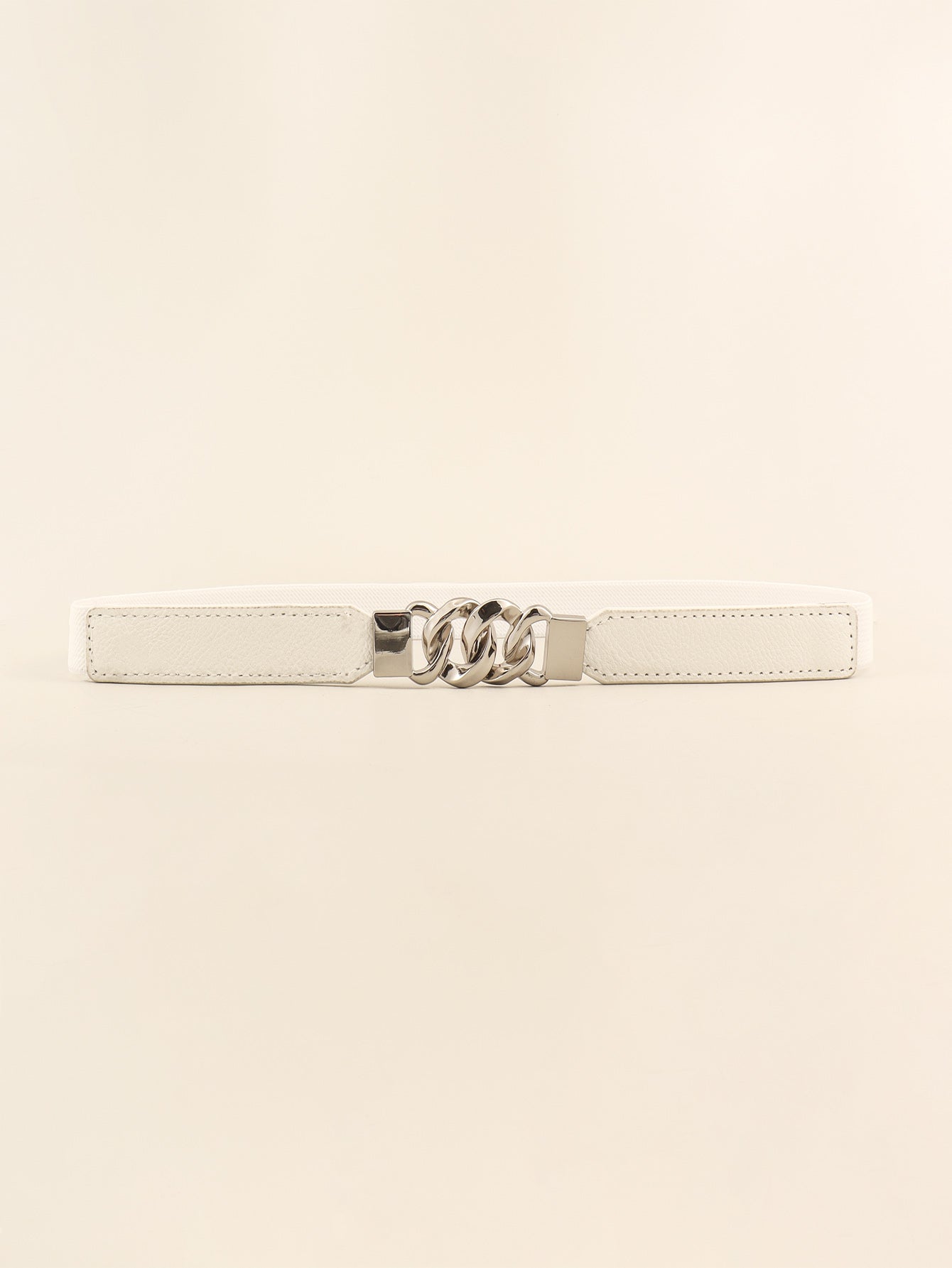 Zinc Alloy Buckle Elastic PU Belt Carauana Store