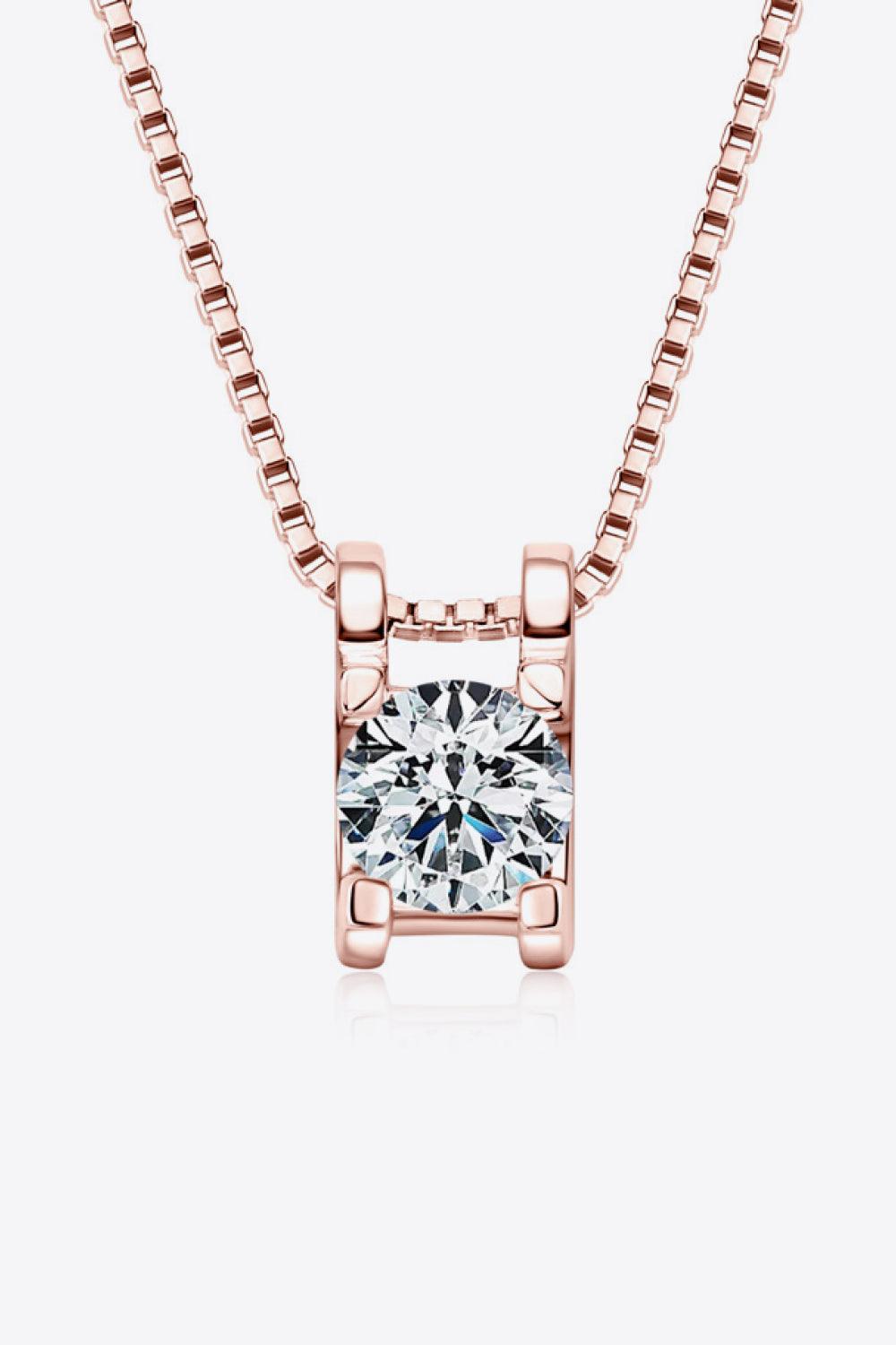 Moissanite 925 Sterling Silver Necklace Carauana Store