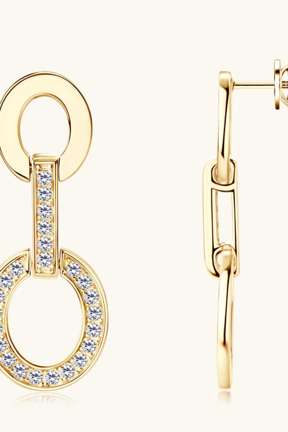 Moissanite 925 Sterling Silver Earrings Carauana Store