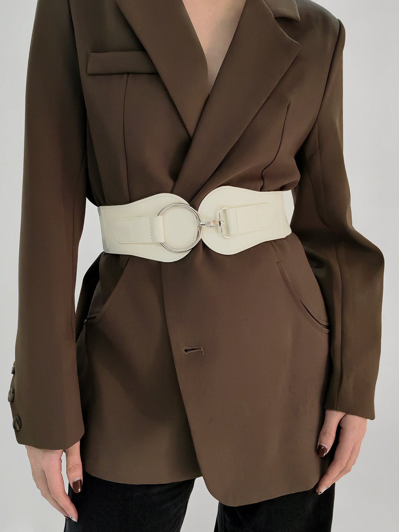 PU Elastic Wide Belt Carauana Store