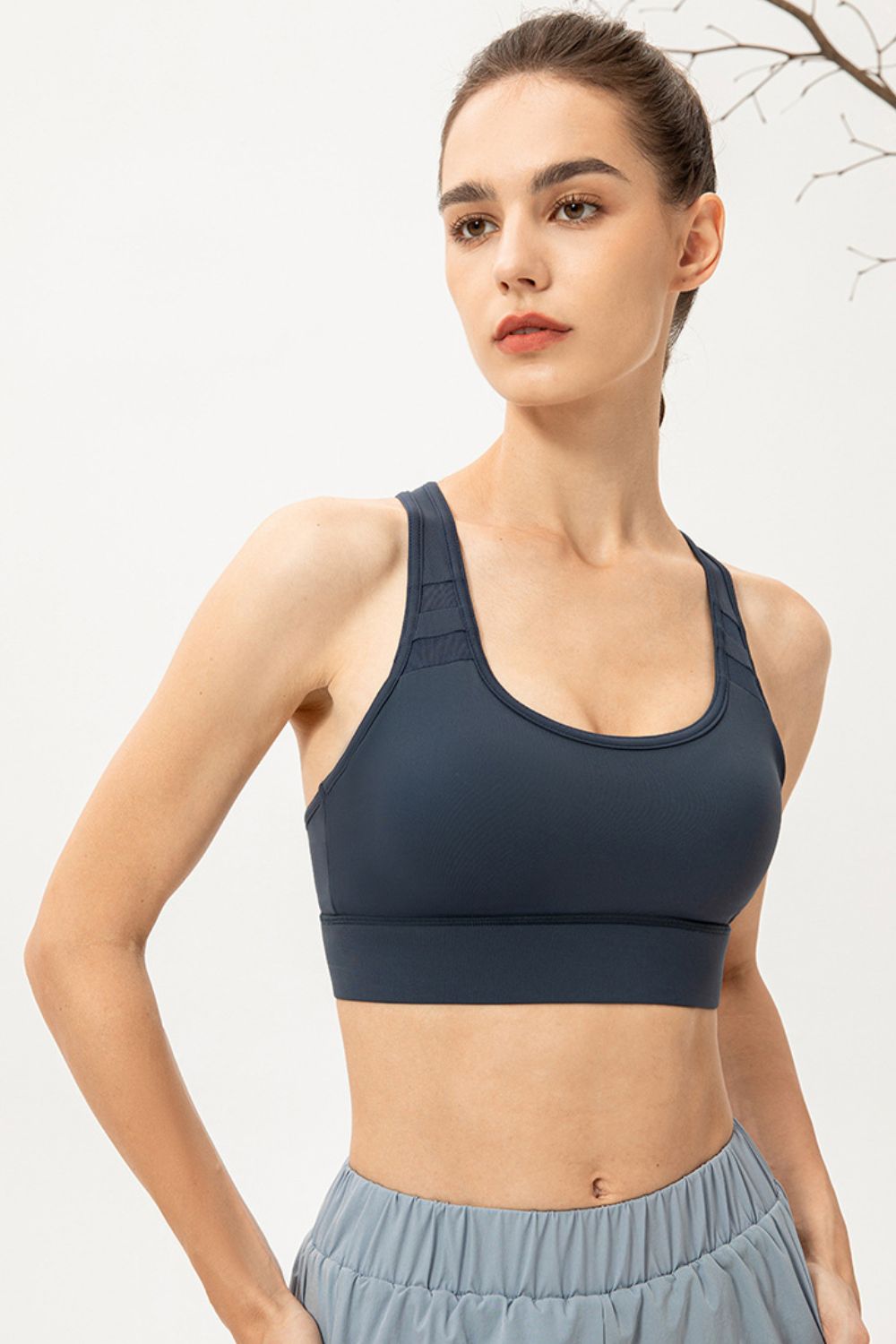 Scoop Neck Long Sports Bra Carauana Store