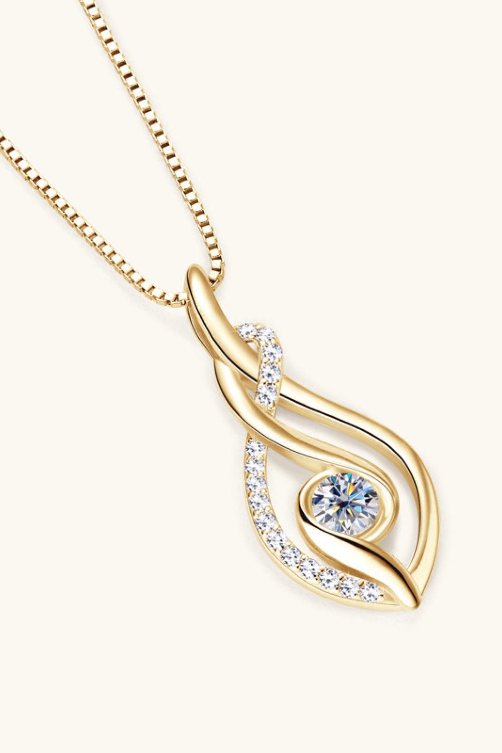 Moissanite 925 Sterling Silver Necklace Carauana Store