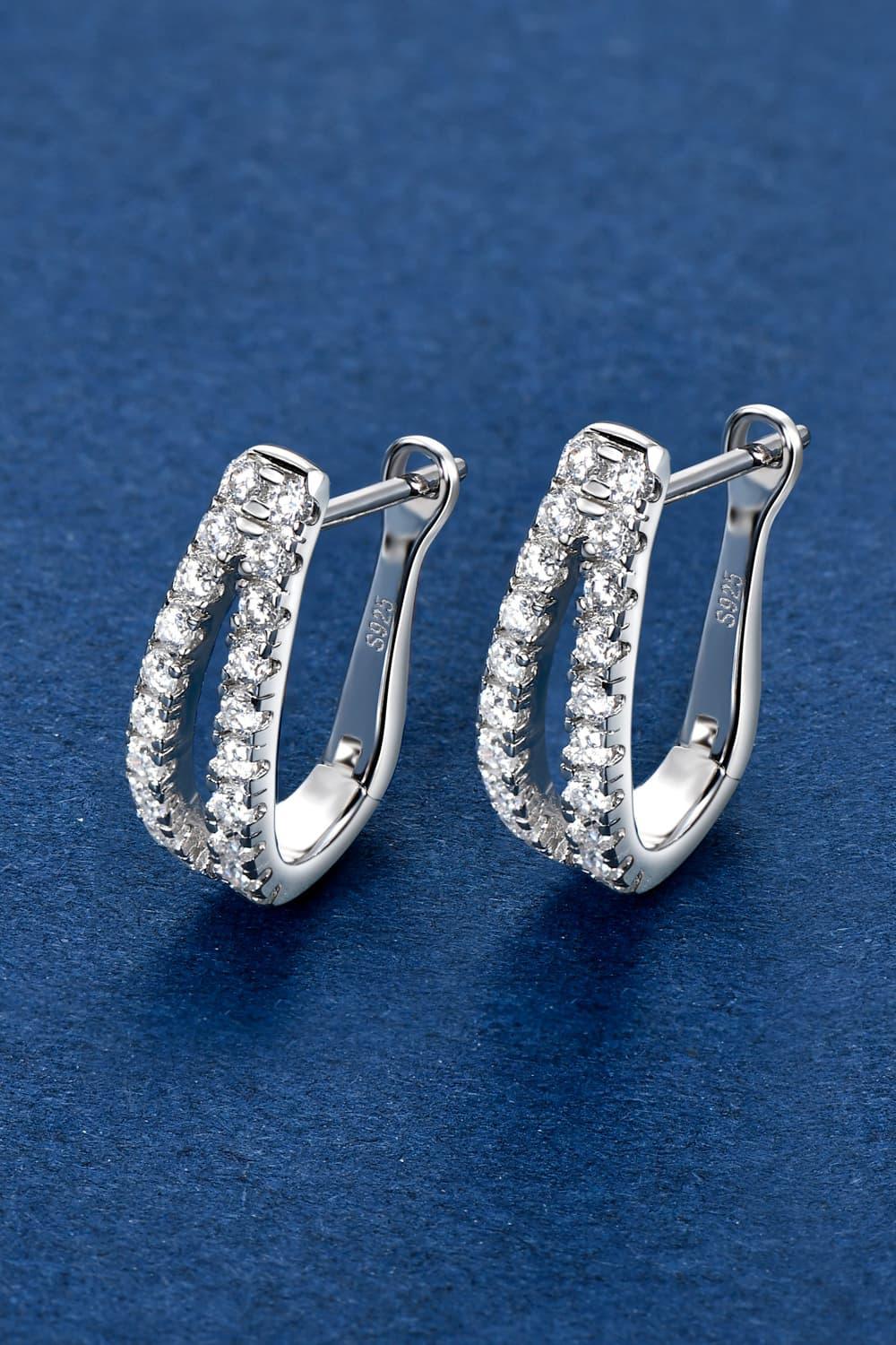 Moissanite 925 Sterling Silver Earrings Carauana Store