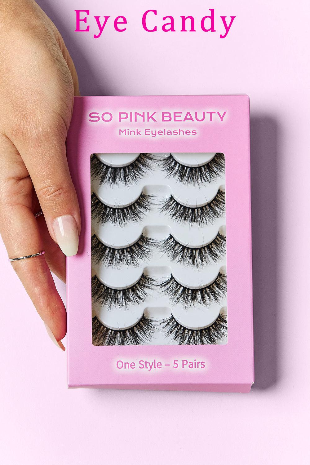 SO PINK BEAUTY Mink Eyelashes 5 Pairs Carauana Store
