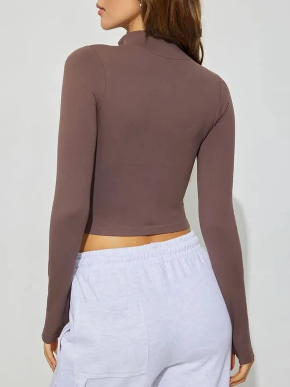 Zip Up Long Sleeve Active Outerwear Carauana Store