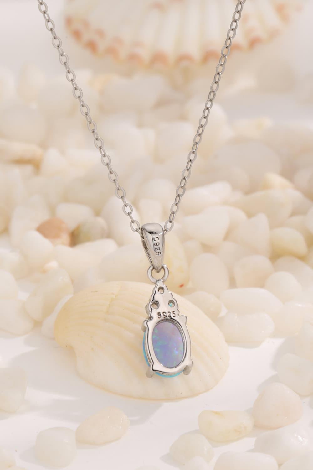 Find Your Center Opal Pendant Necklace Carauana Store