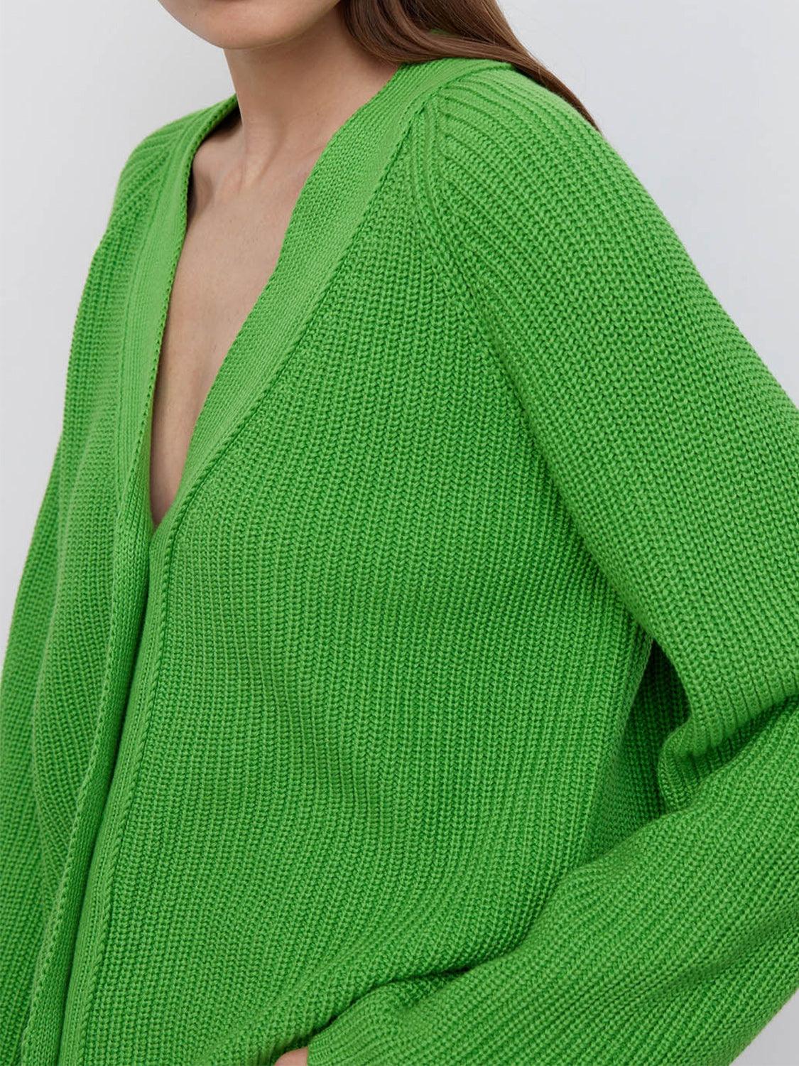 Raglan Sleeve Button Down Cardigan Carauana Store