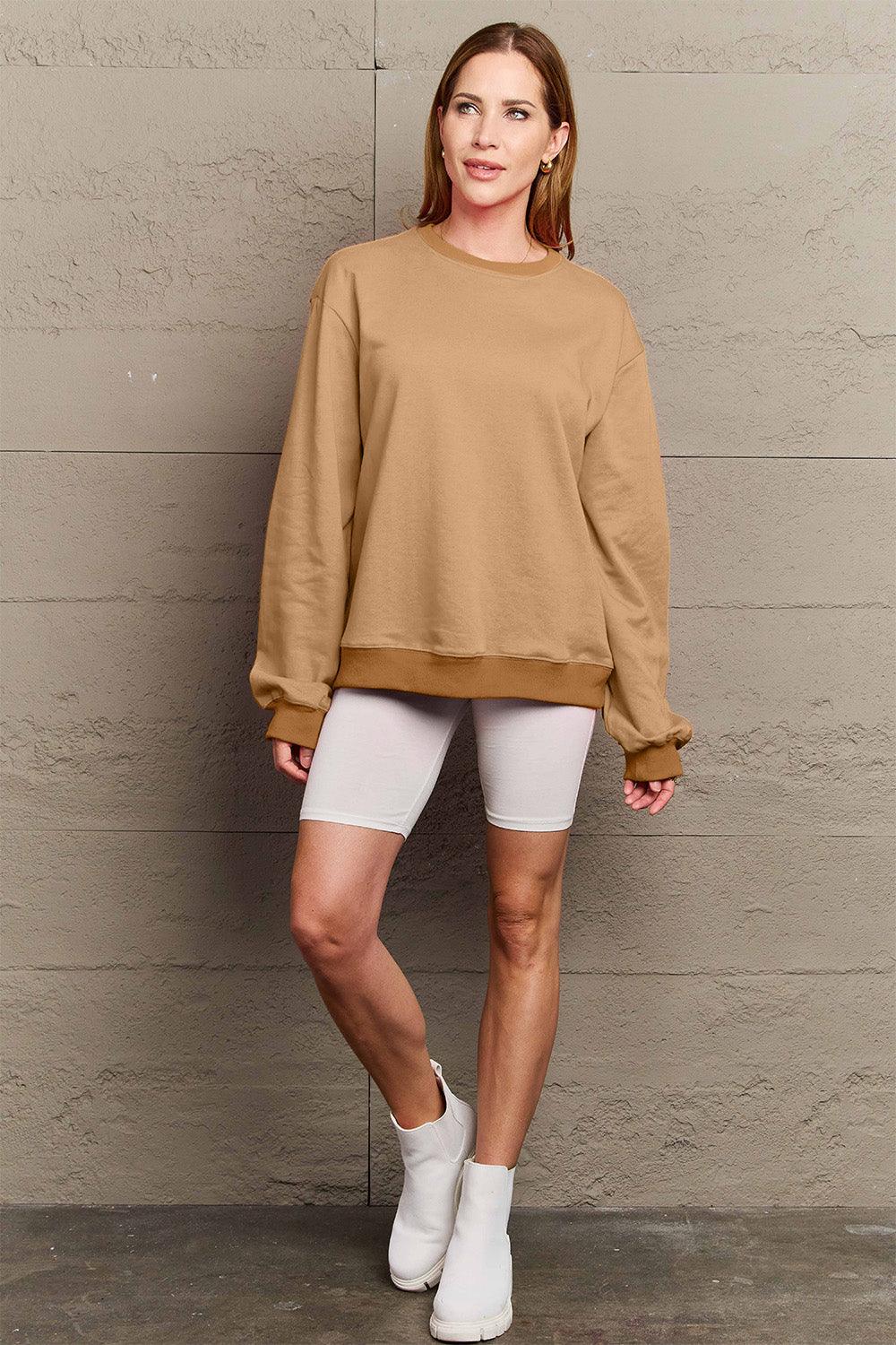 Simply Love Full Size IF I'M TOO MUCH THEN GO FIND LESS Round Neck Sweatshirt Carauana Store
