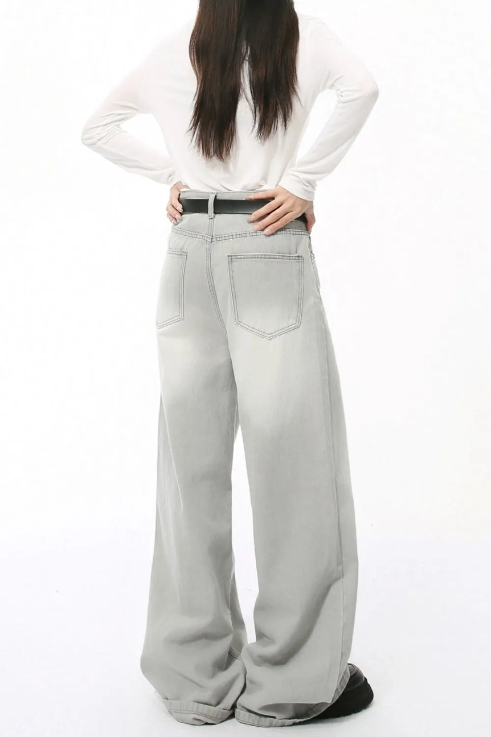Wide Leg Jeans with Pockets Carauana Store