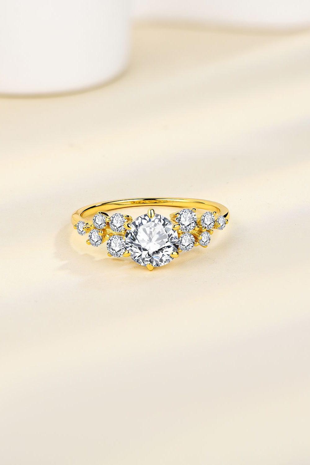 1 Carat Moissanite 925 Sterling Silver Ring Carauana Store