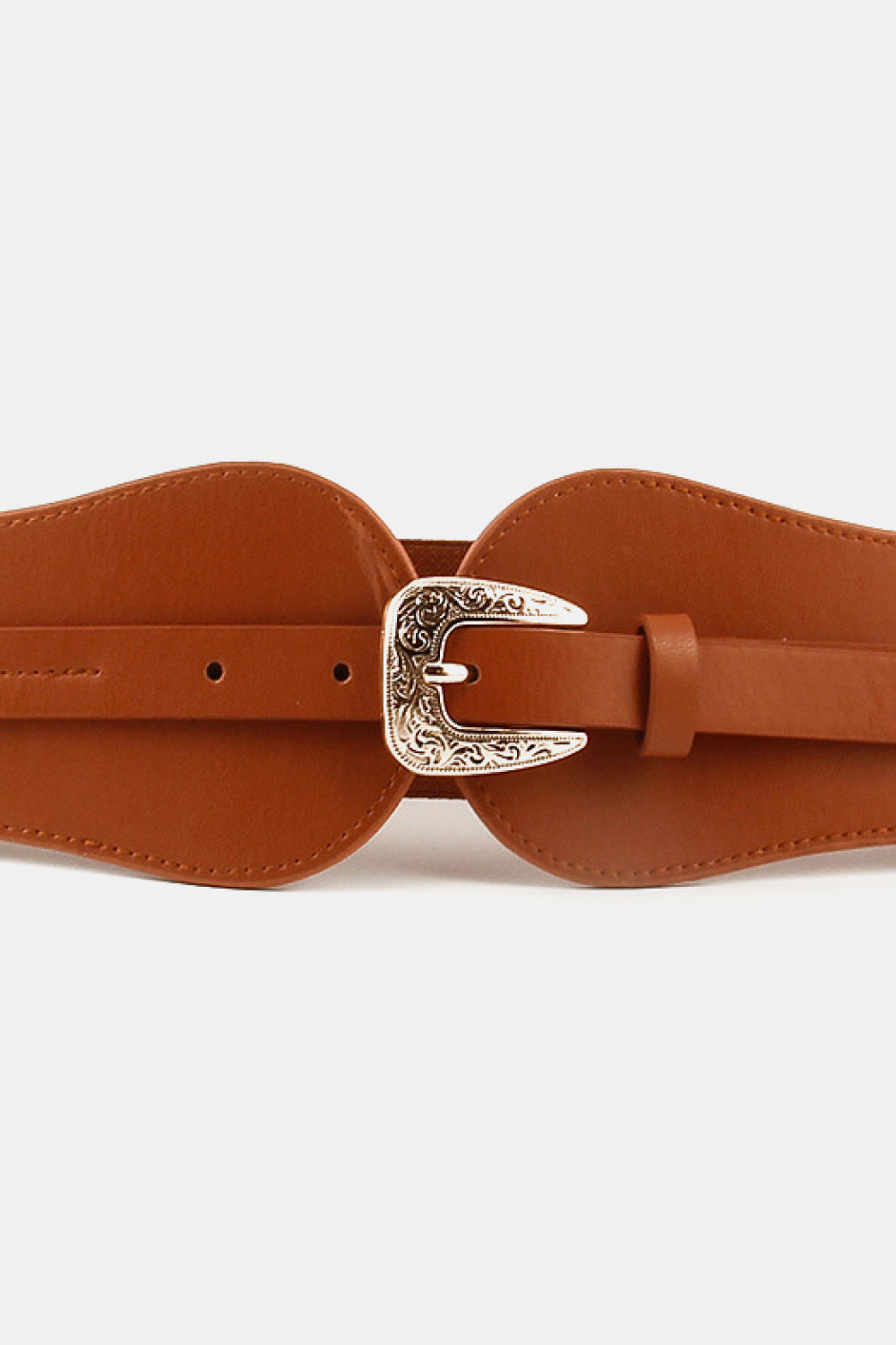 Wide Elastic Belt with Alloy Buckle Carauana Store