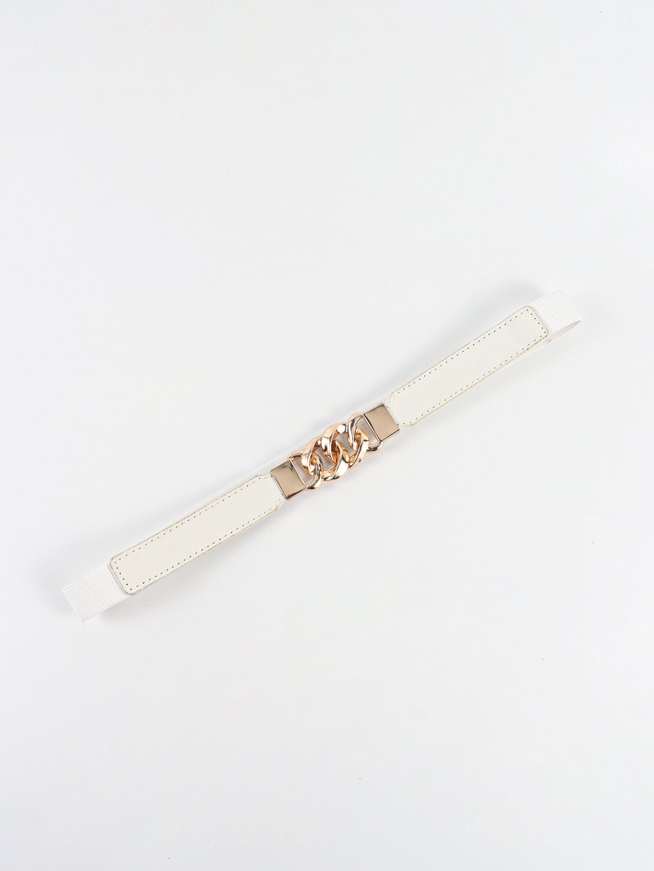 Zinc Alloy Buckle Elastic PU Belt Carauana Store