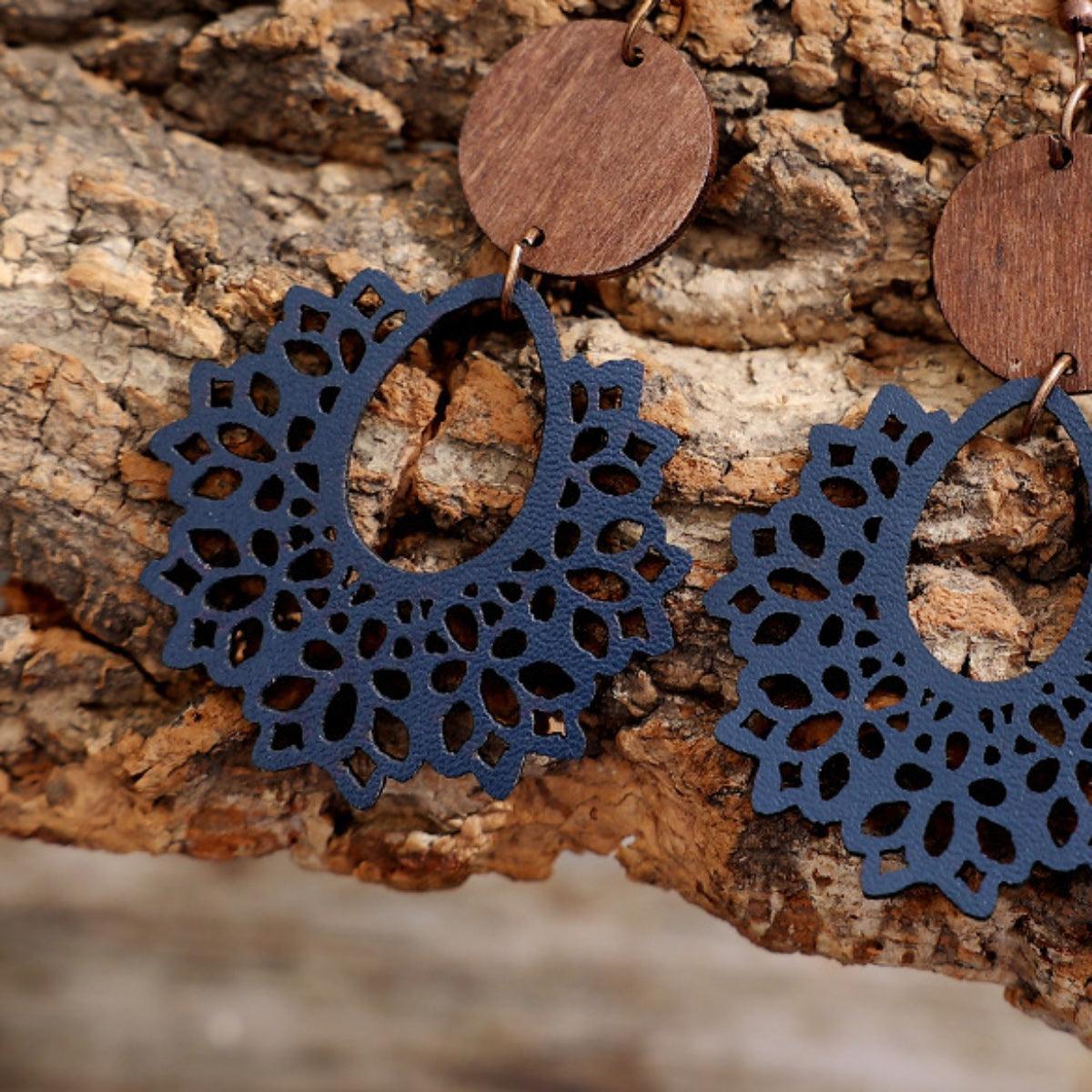 Geometric Cutout Dangle Earrings Carauana Store