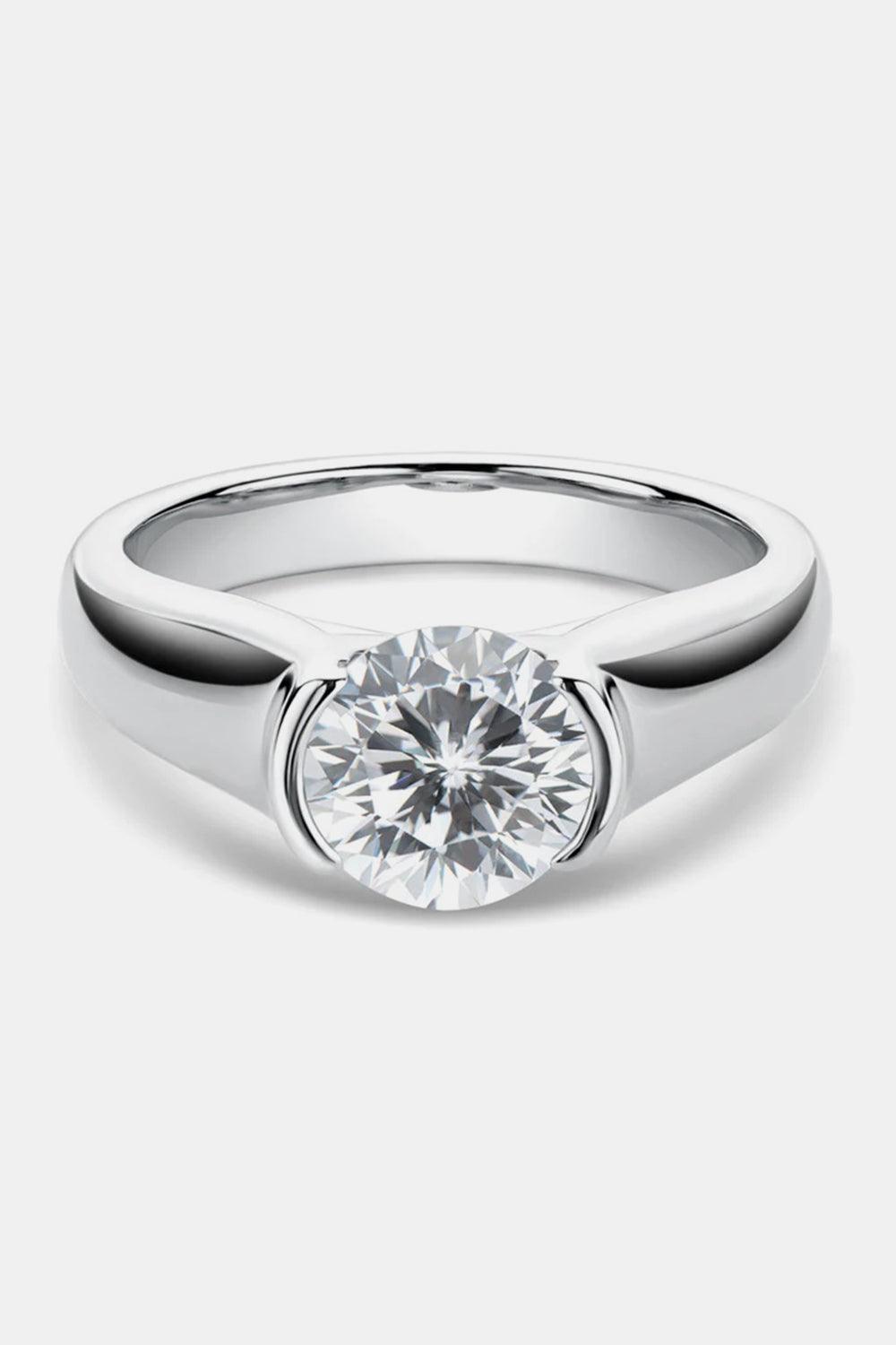 1.5 Carat Moissanite 925 Sterling Silver Ring Carauana Store