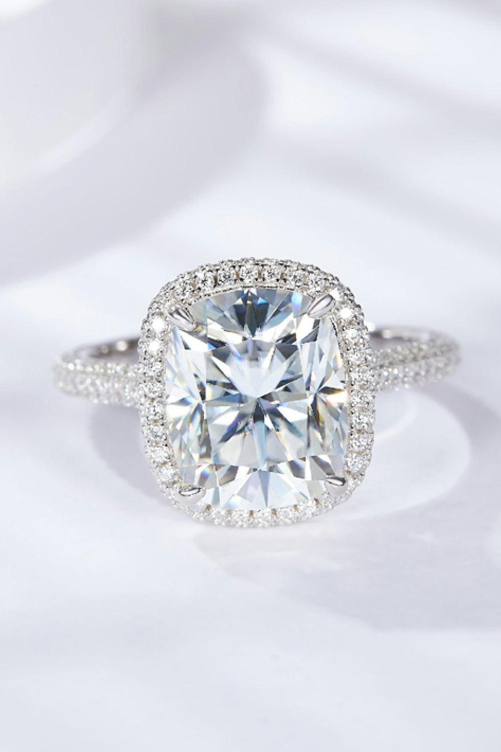 Adored 6 Carat Moissanite Halo Ring Carauana Store