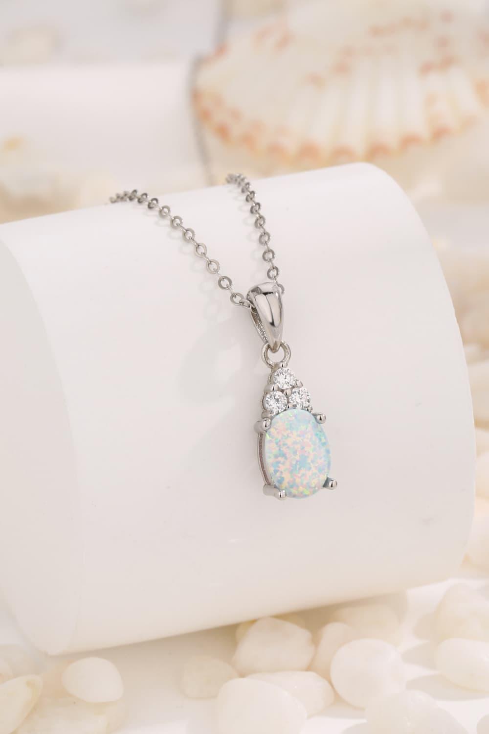 Find Your Center Opal Pendant Necklace Carauana Store