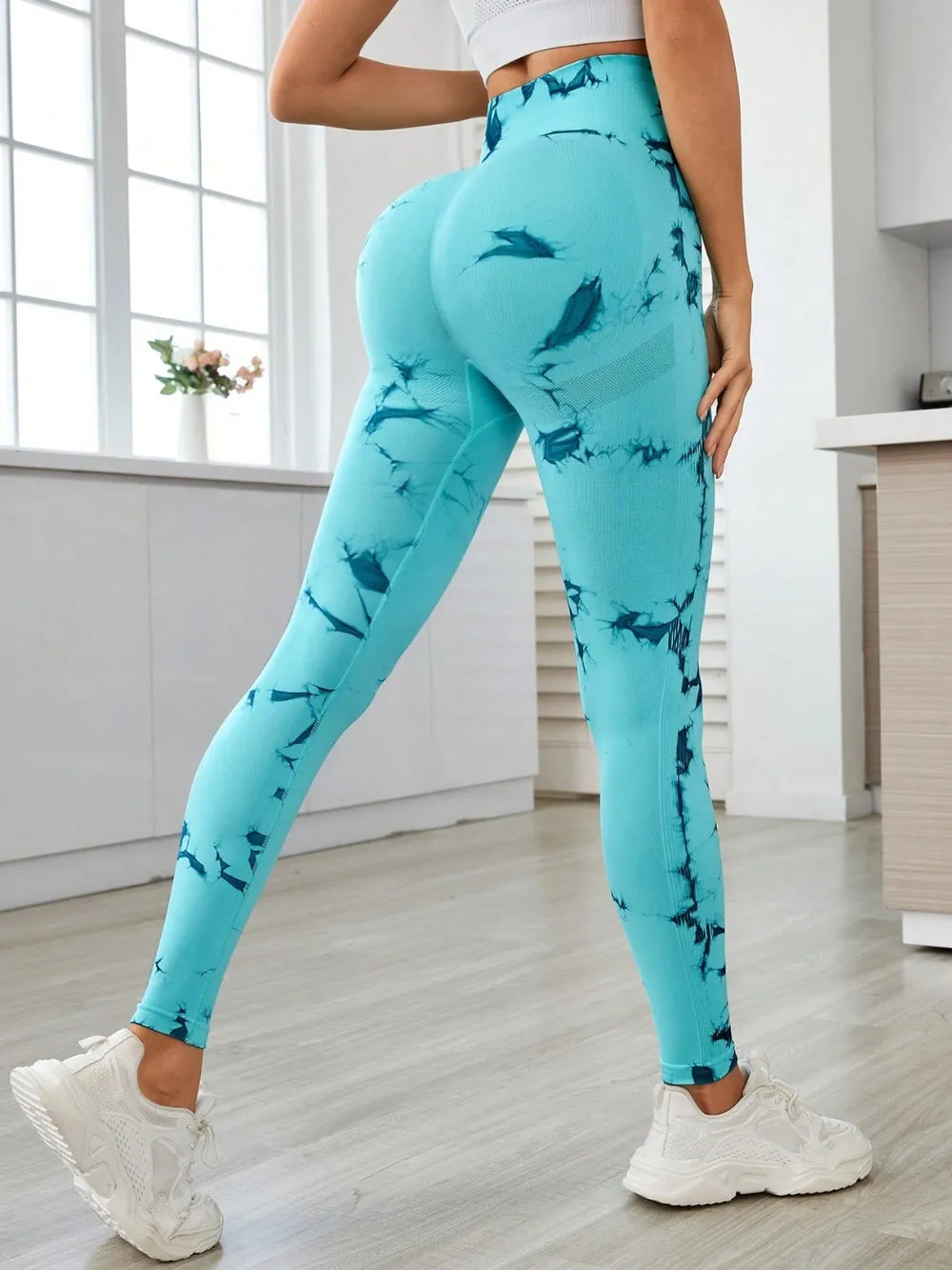 Printed High Waist Active Leggings Carauana Store