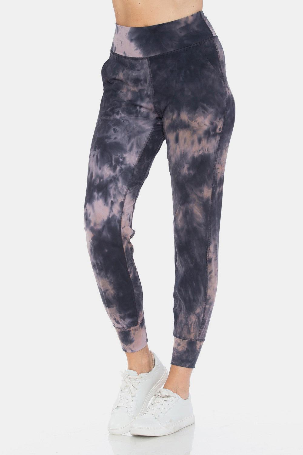 Leggings Depot Tie-Dye High Waist Cropped Leggings Carauana Store