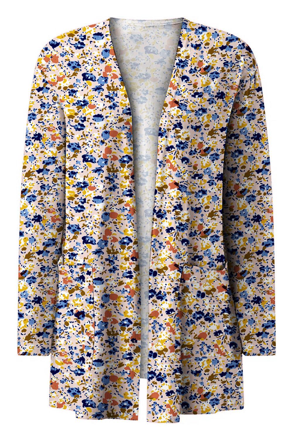 Printed Long Sleeve Cardigan Carauana Store