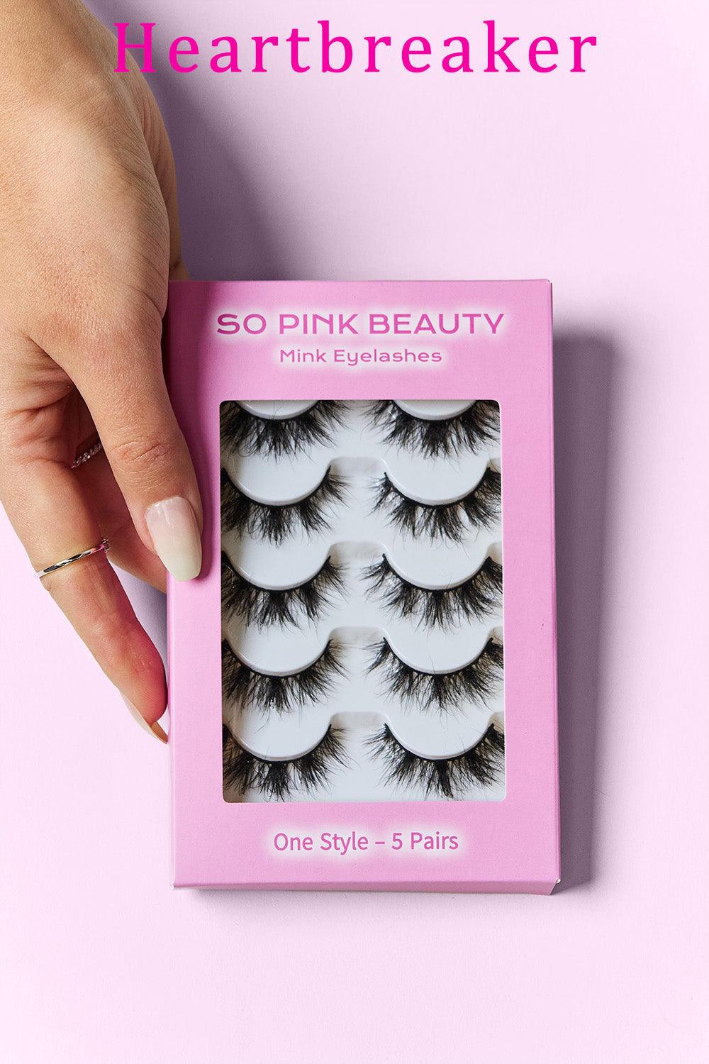 SO PINK BEAUTY Mink Eyelashes 5 Pairs Carauana Store