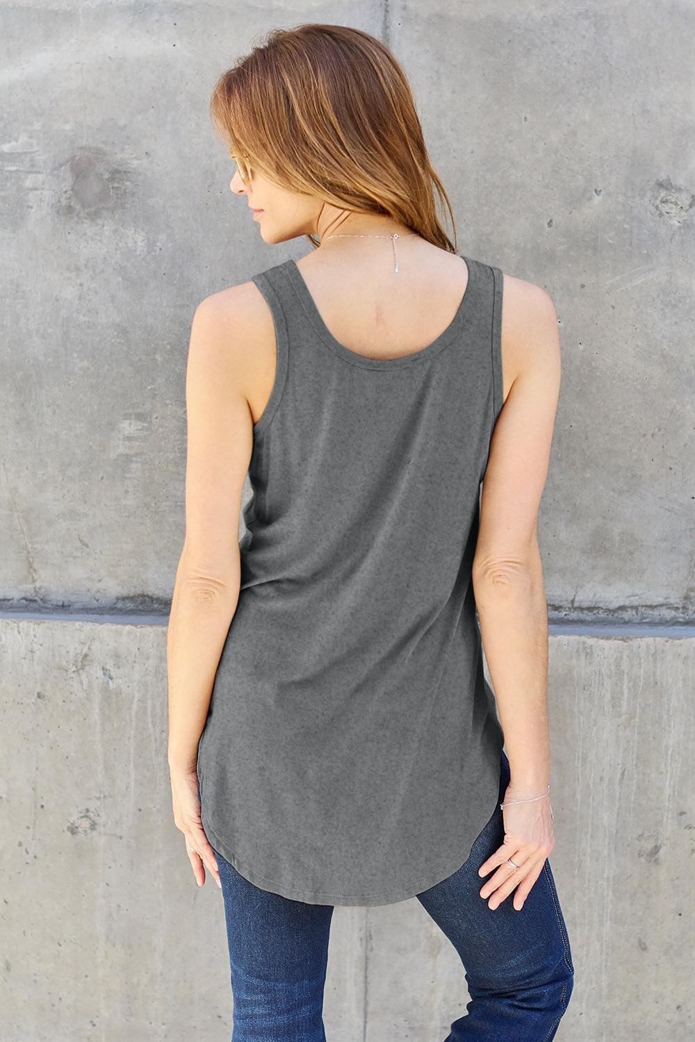 Basic Bae Full Size Round Neck Tank Carauana Store