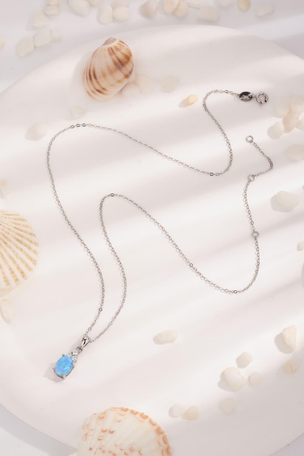 Find Your Center Opal Pendant Necklace Carauana Store