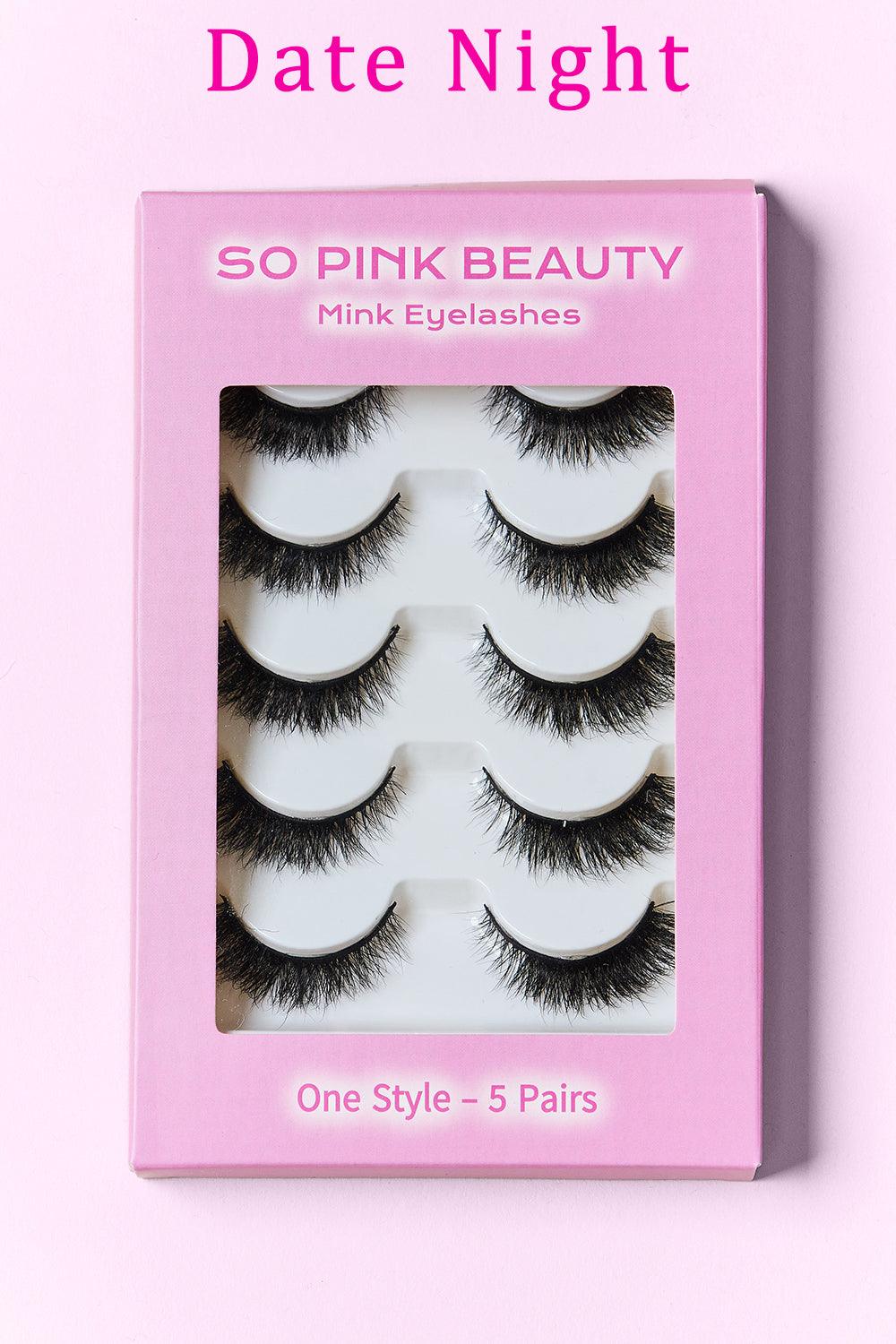 SO PINK BEAUTY Mink Eyelashes 5 Pairs Carauana Store