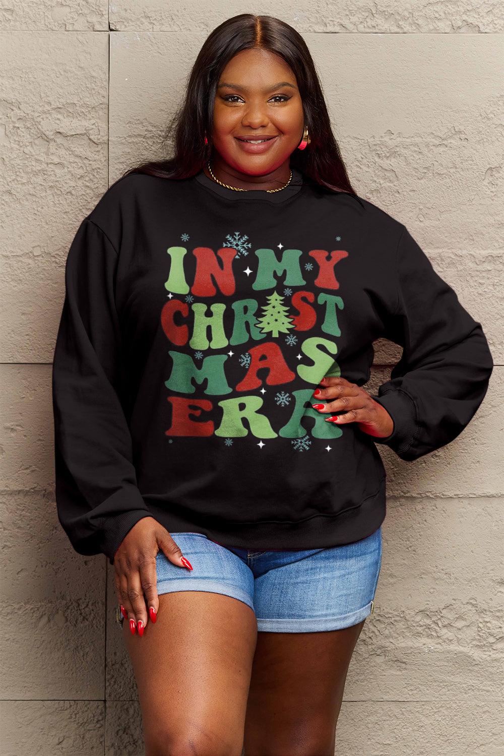 Simply Love Full Size IN MY CHRISTMAS ERA Long Sleeve Sweatshirt Carauana Store