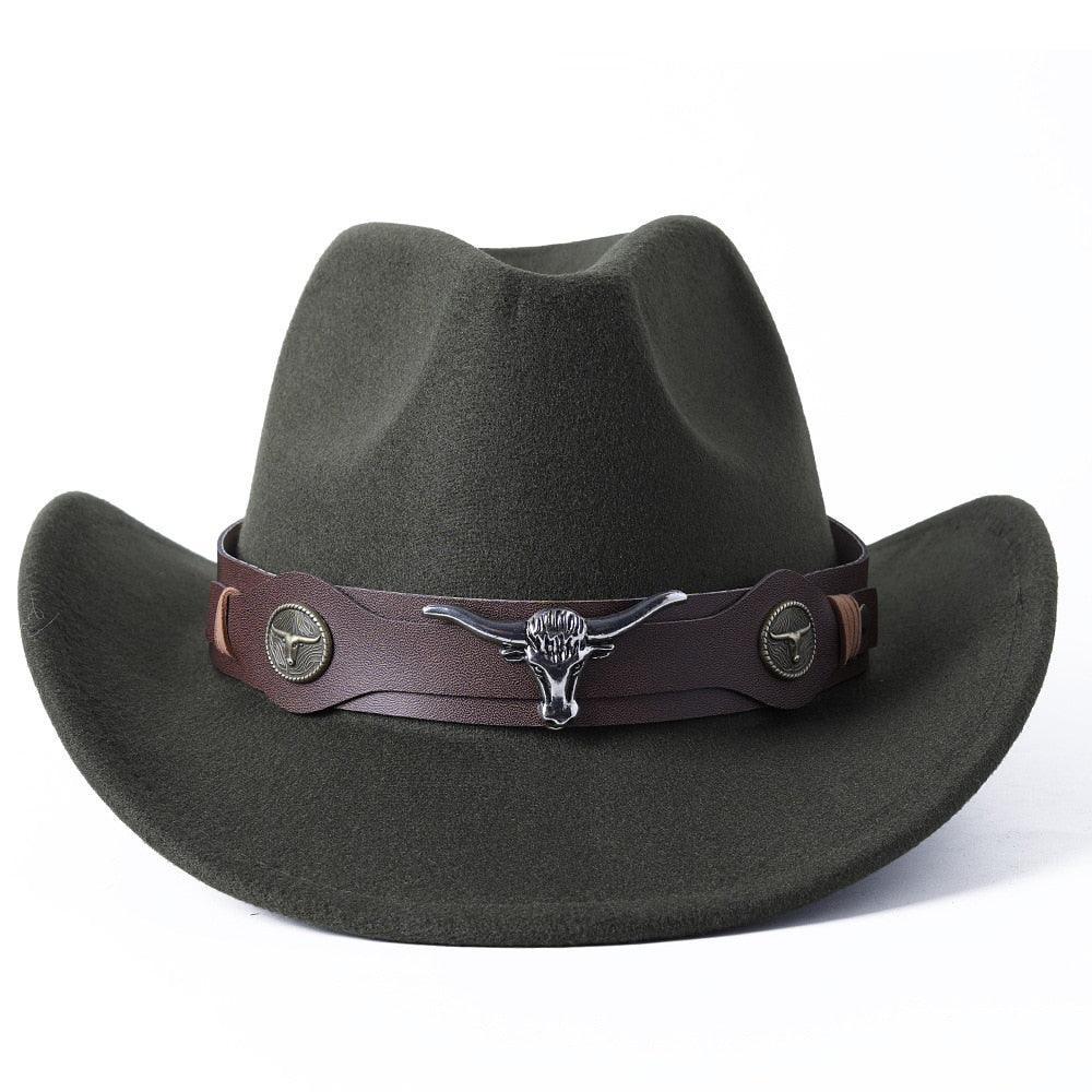 cowboy hat monochrome felt Unisex Carauana Store