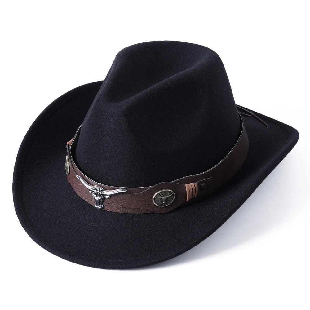 cowboy hat monochrome felt Unisex Carauana Store