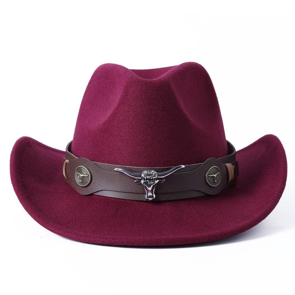 cowboy hat monochrome felt Unisex Carauana Store