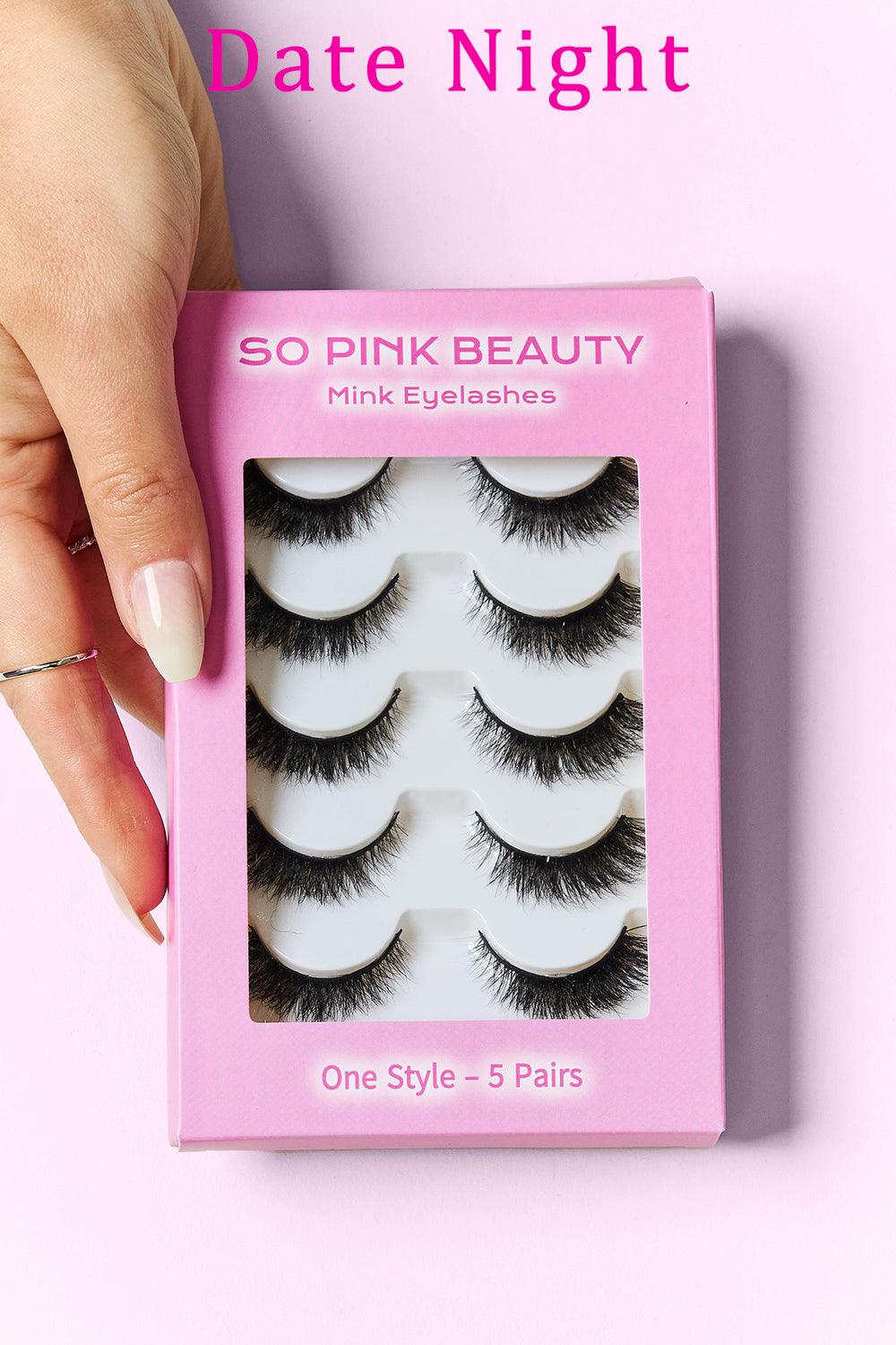 SO PINK BEAUTY Mink Eyelashes 5 Pairs Carauana Store