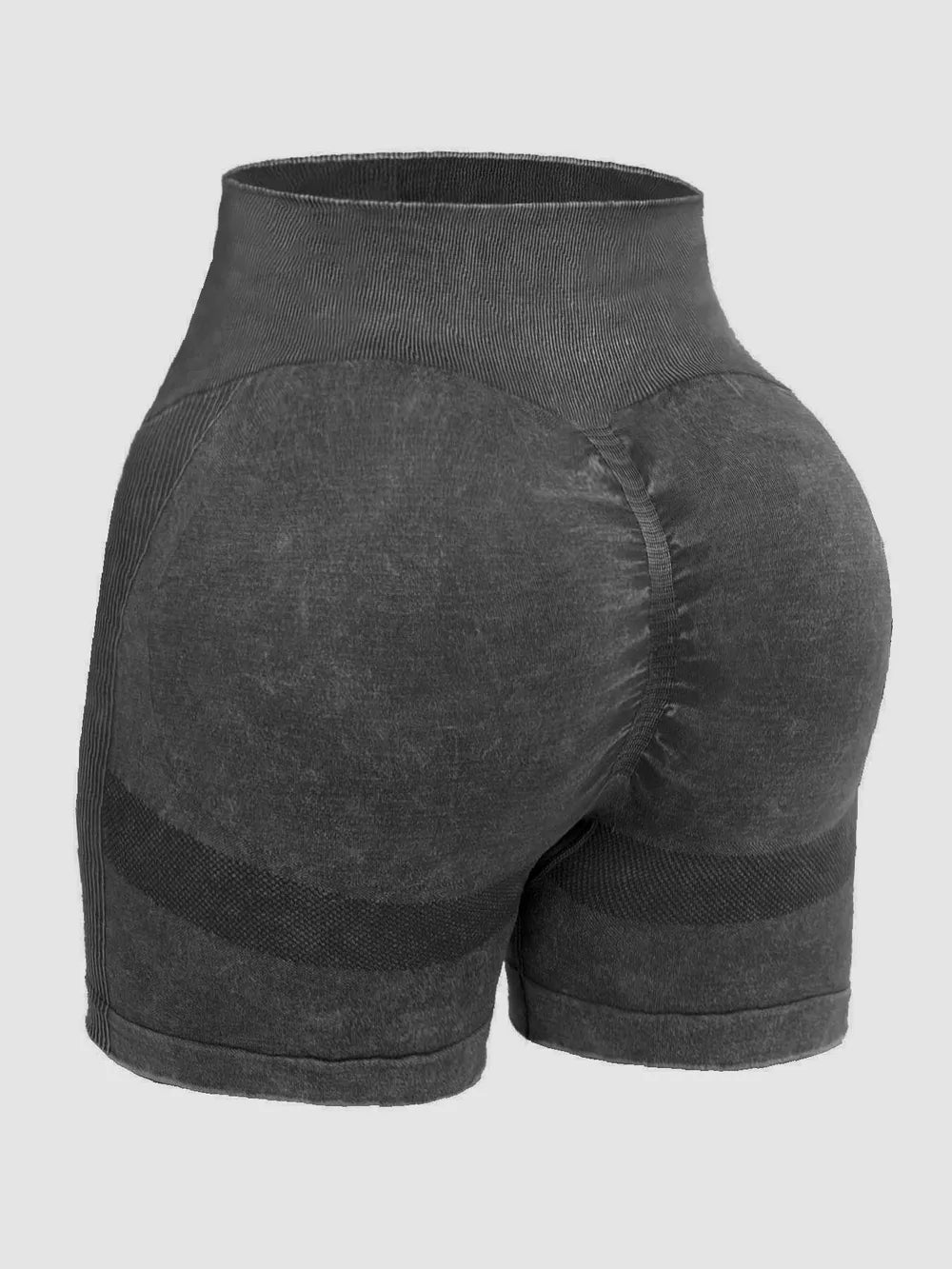 Washed High Waist Active Shorts Carauana Store
