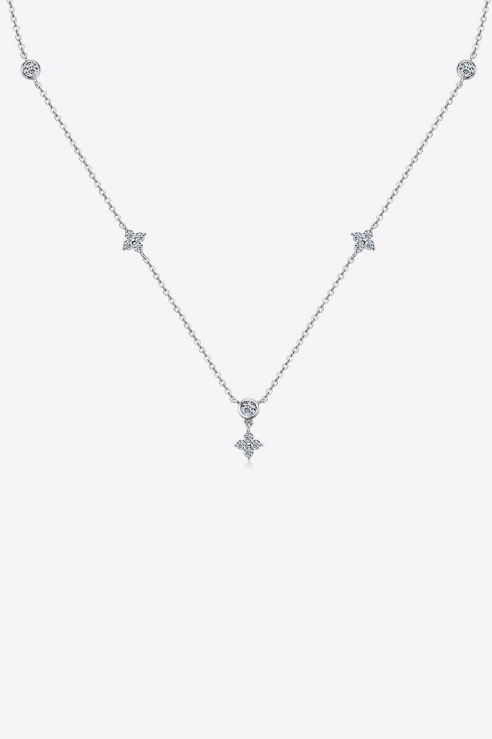 Moissanite 925 Sterling Silver Necklace Carauana Store