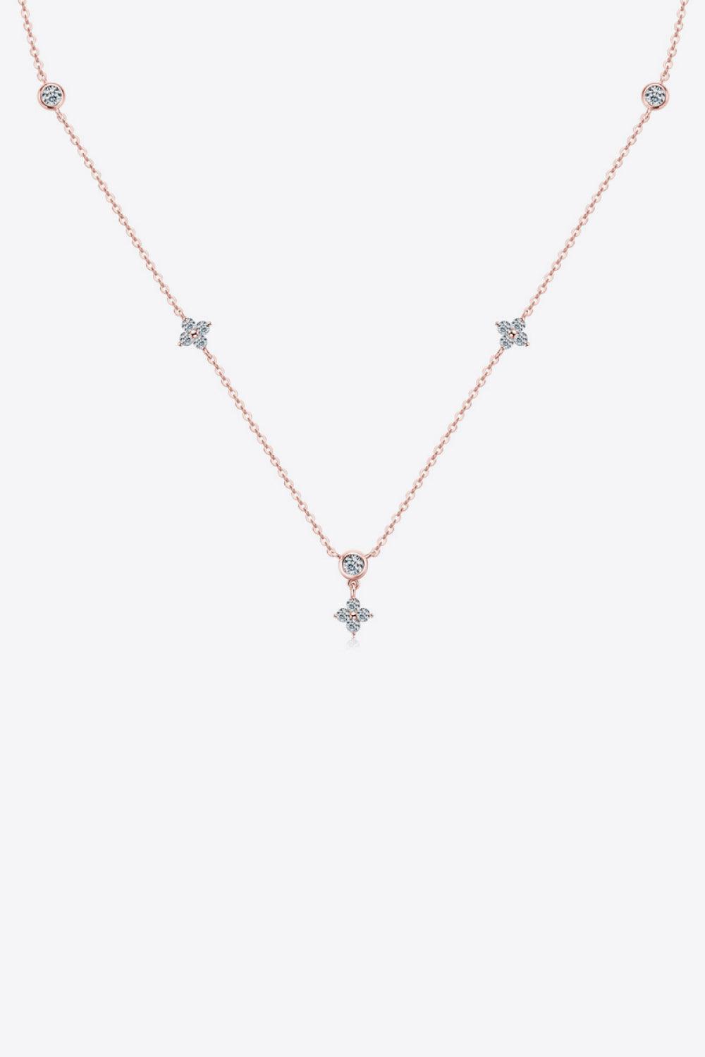 Moissanite 925 Sterling Silver Necklace Carauana Store