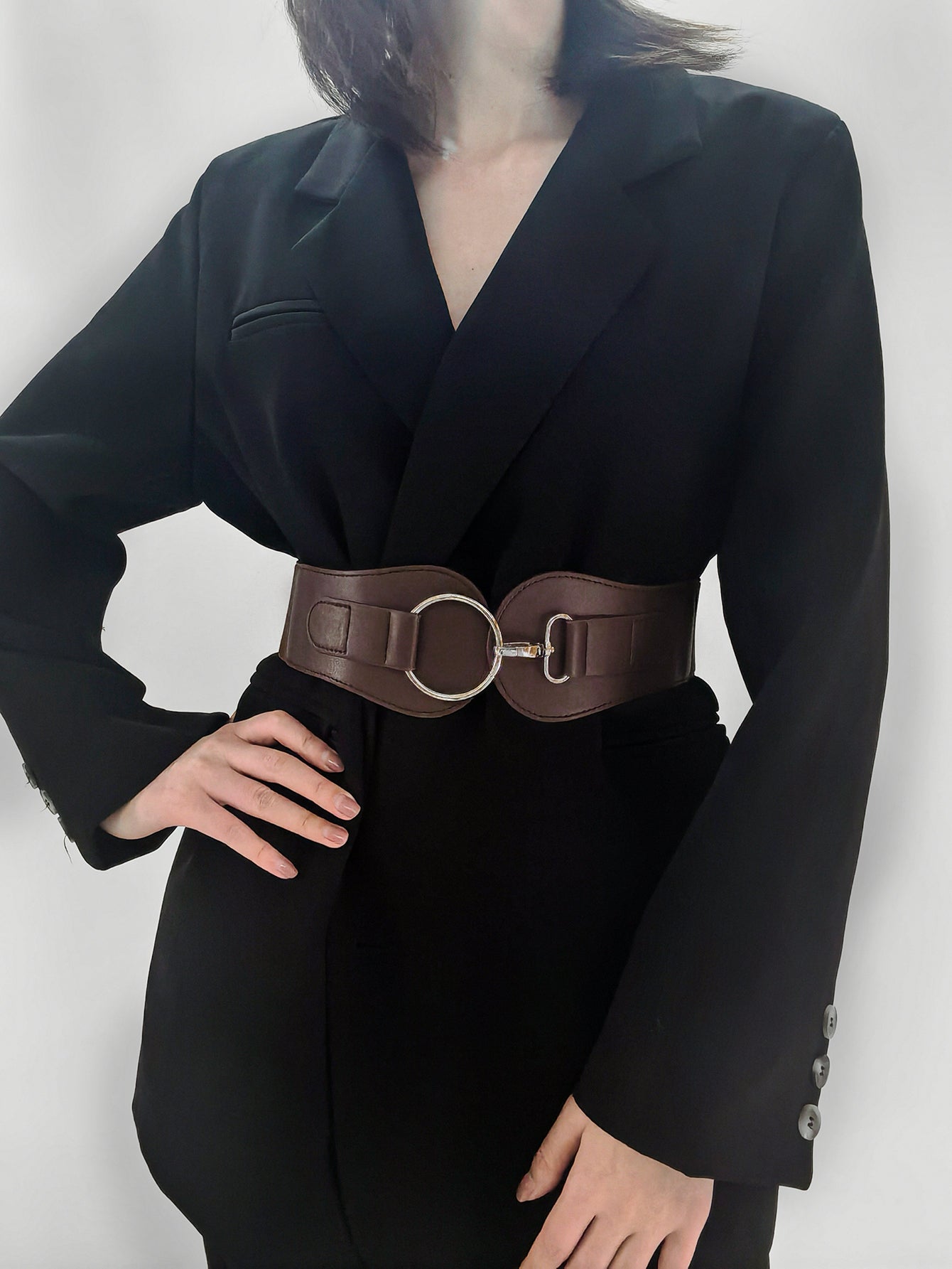 PU Elastic Wide Belt Carauana Store