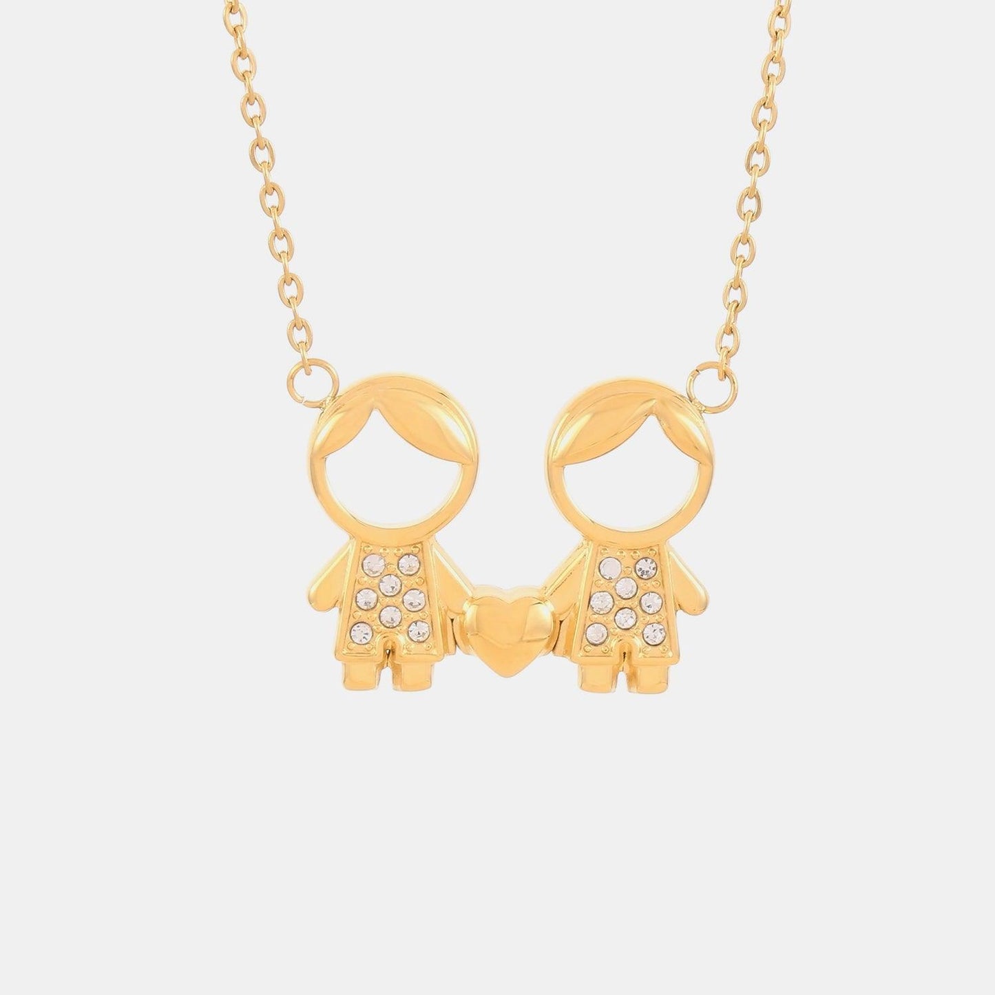 Pendant Rhinestone Stainless Steel Necklace Carauana Store