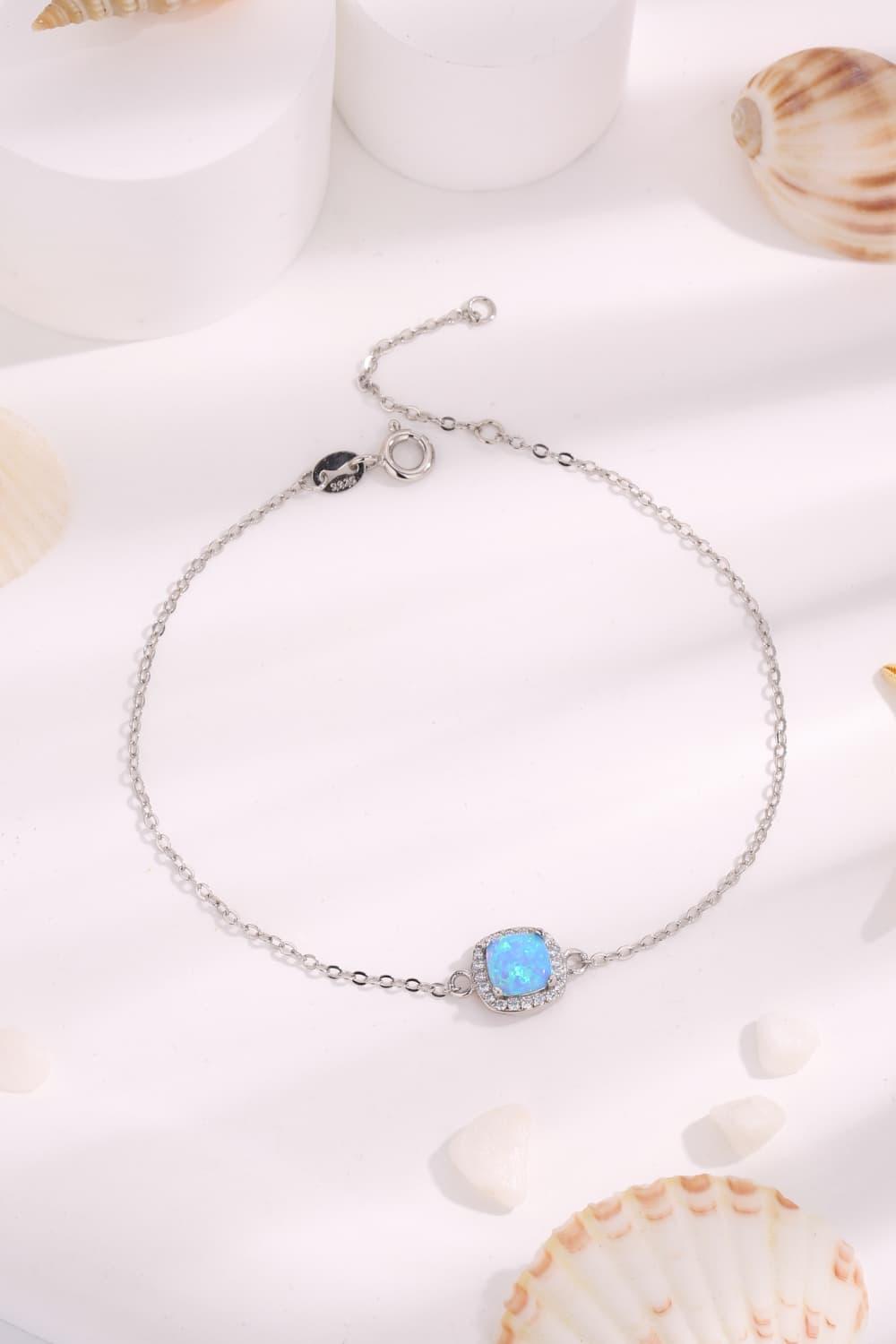 Opal Platinum-Plated Bracelet Carauana Store